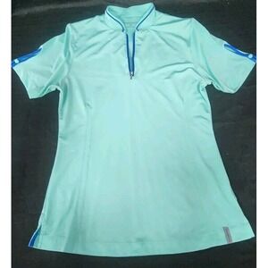 Maggie Lane Womens Golf‎ Shirt Top Size M Teal Blue Athletic Tennis New